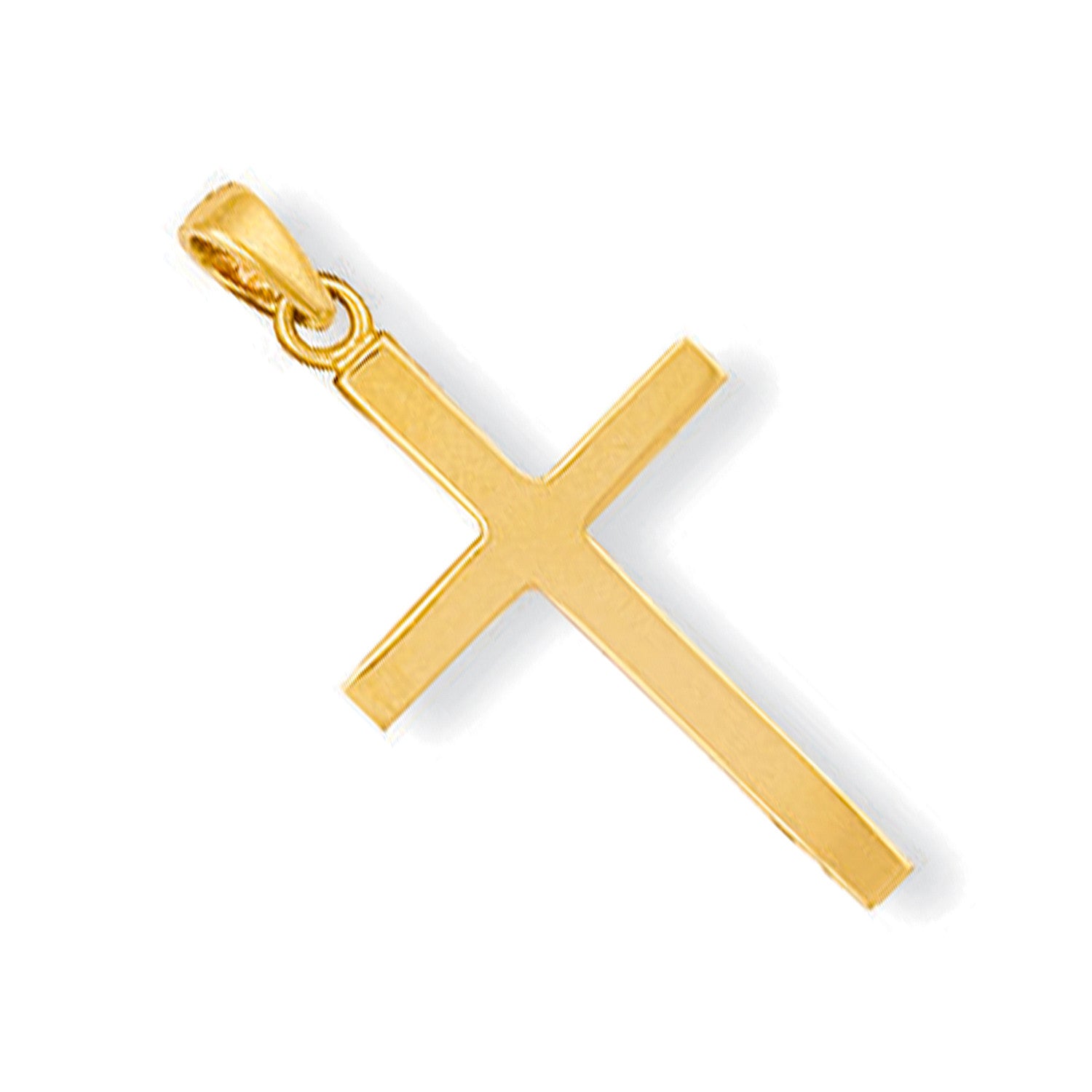 Yellow Gold Plain Cross - 9ct Gold