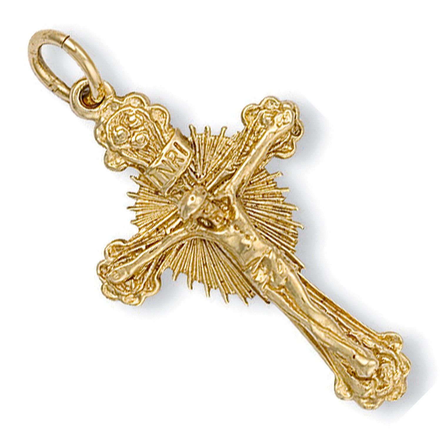 Yellow Gold Casted Crucifix - 9ct Gold