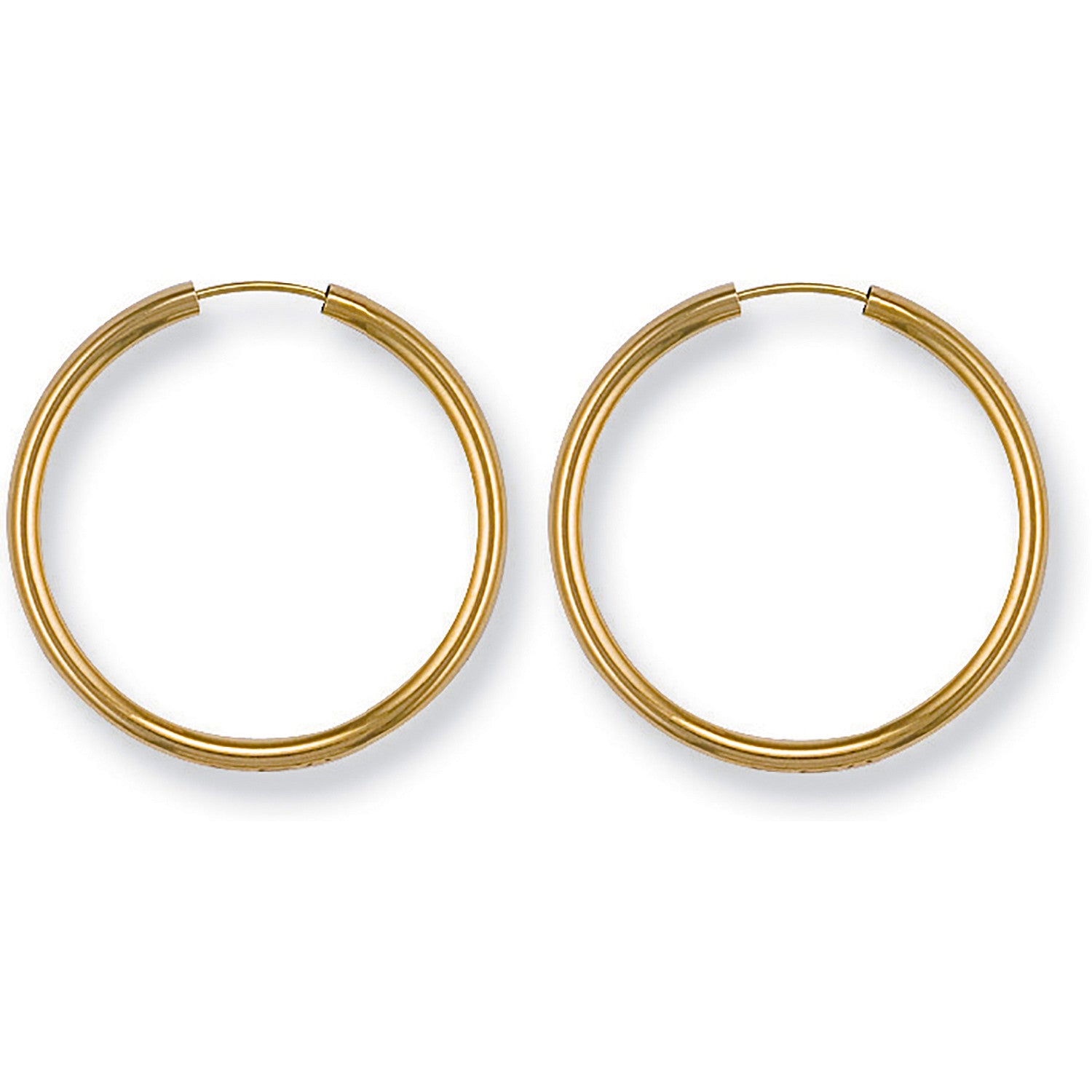 Yellow Gold 27mm Sleepers - 9ct Gold