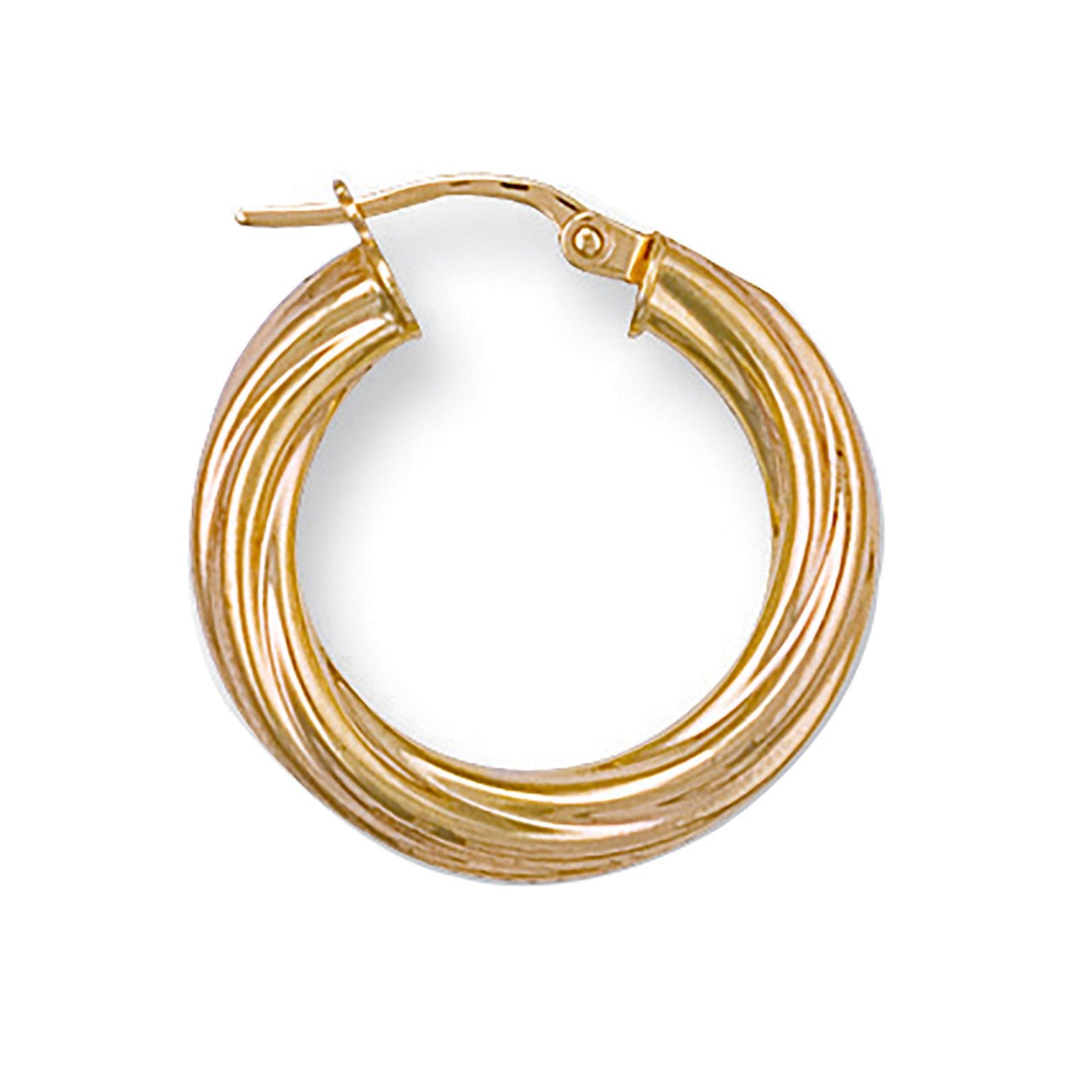 Y/G 23mm Twisted Hoop Earrings