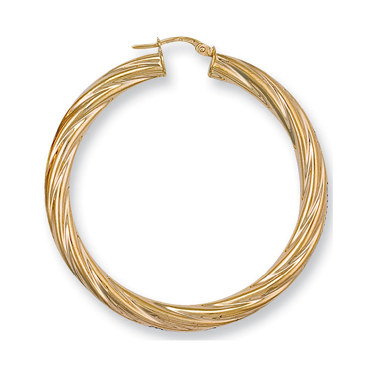 Y/G 49mm Twisted Hoop Earrings