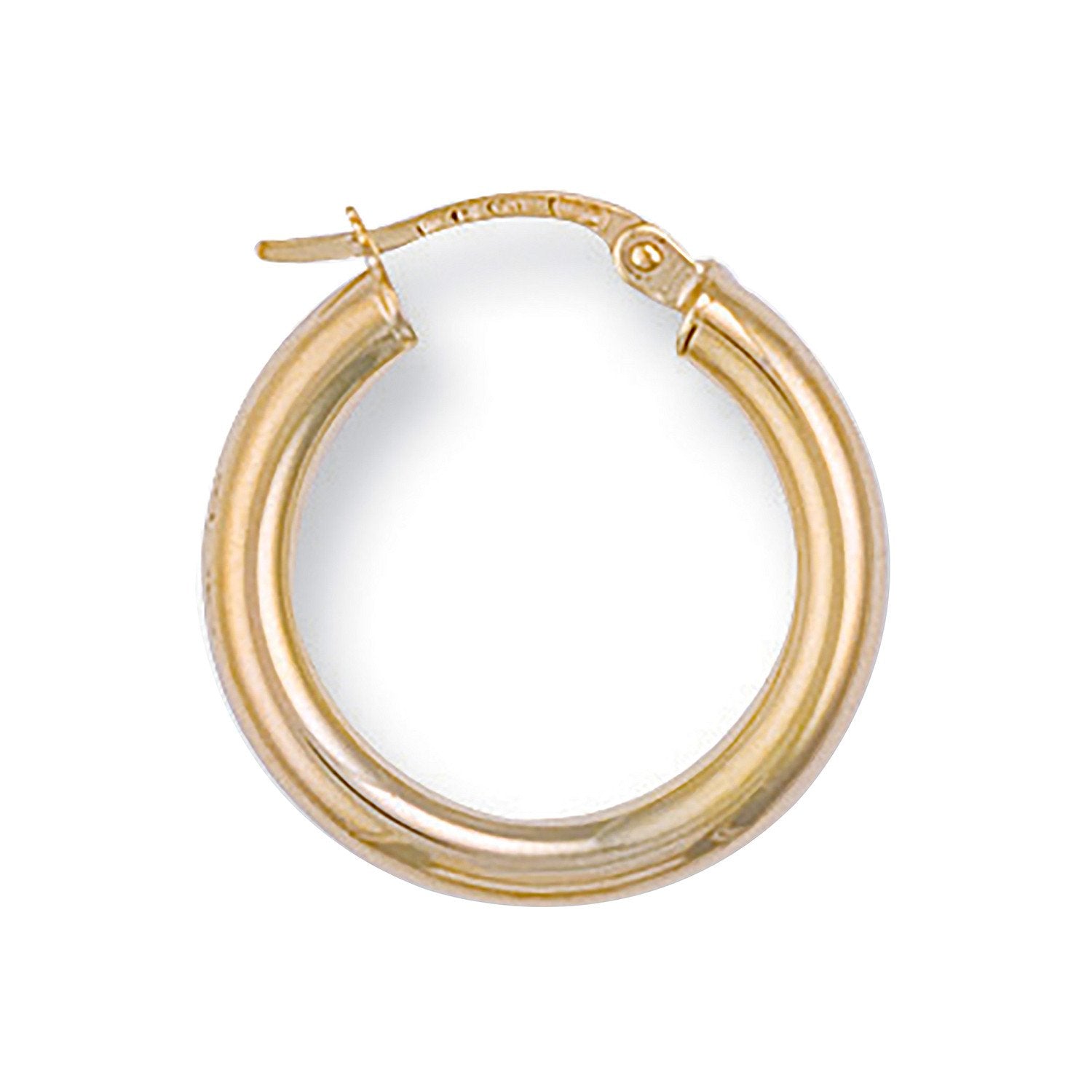 Y/G 21mm Round Tube Hoop Earrings