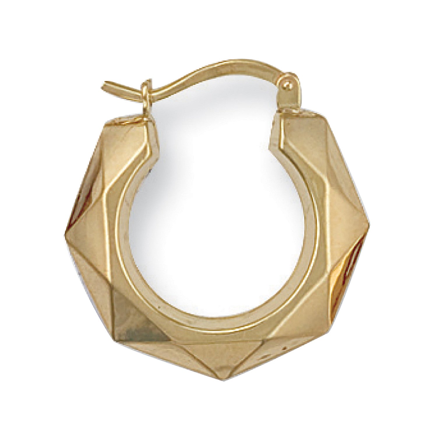Yellow Gold 19mm Fancy Creoles