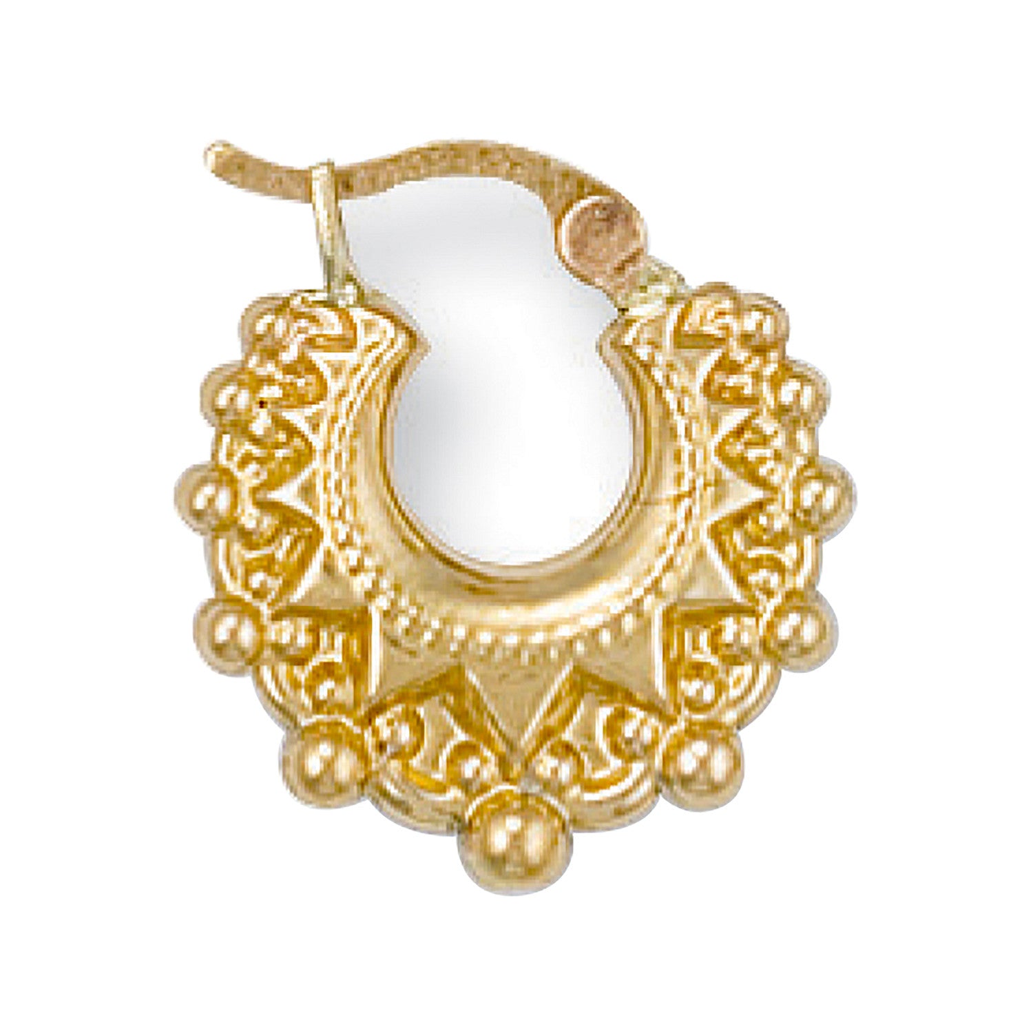 Yellow Gold Fancy Creoles - 9ct Gold