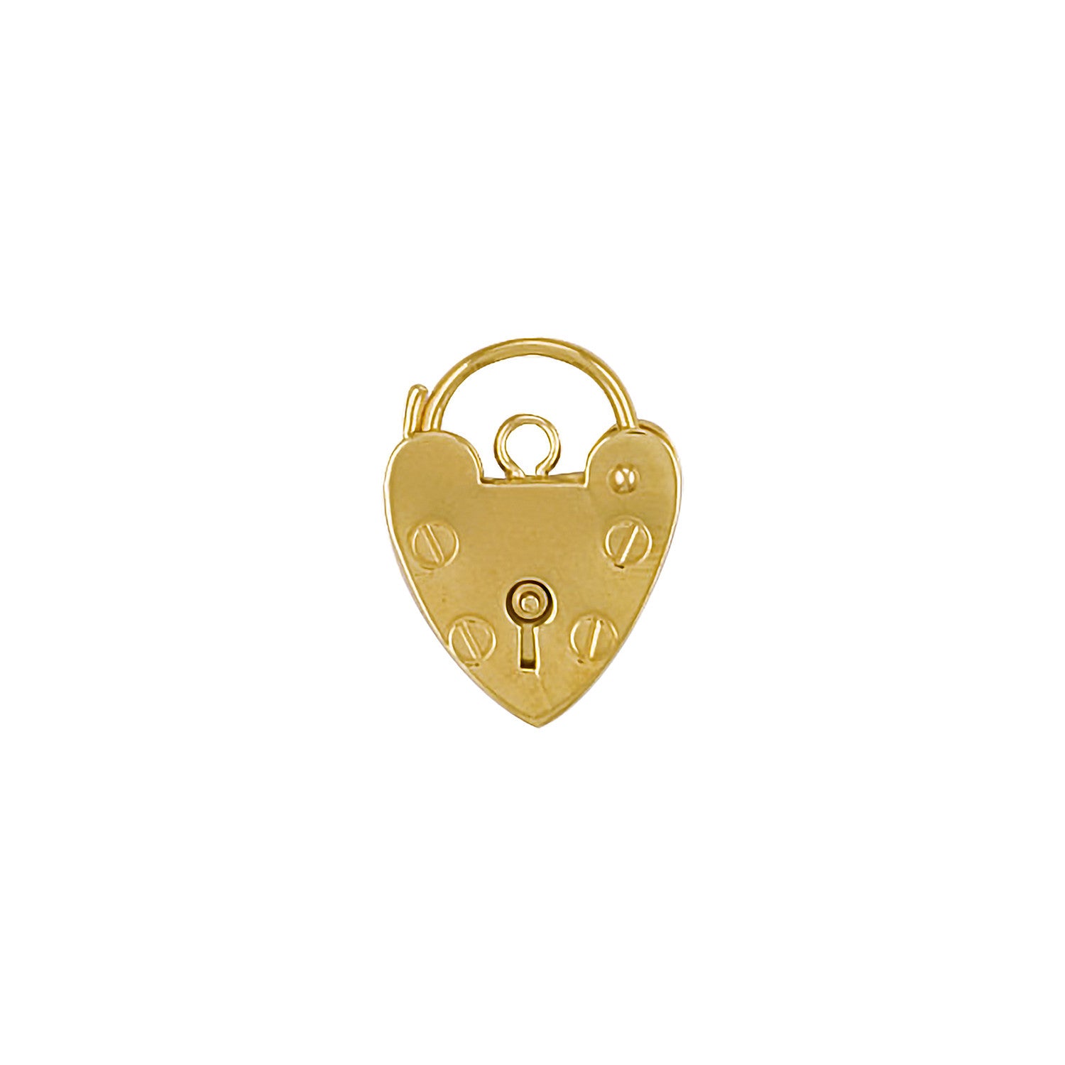 9ct Yellow Gold 9mm Padlock - 9ct Gold