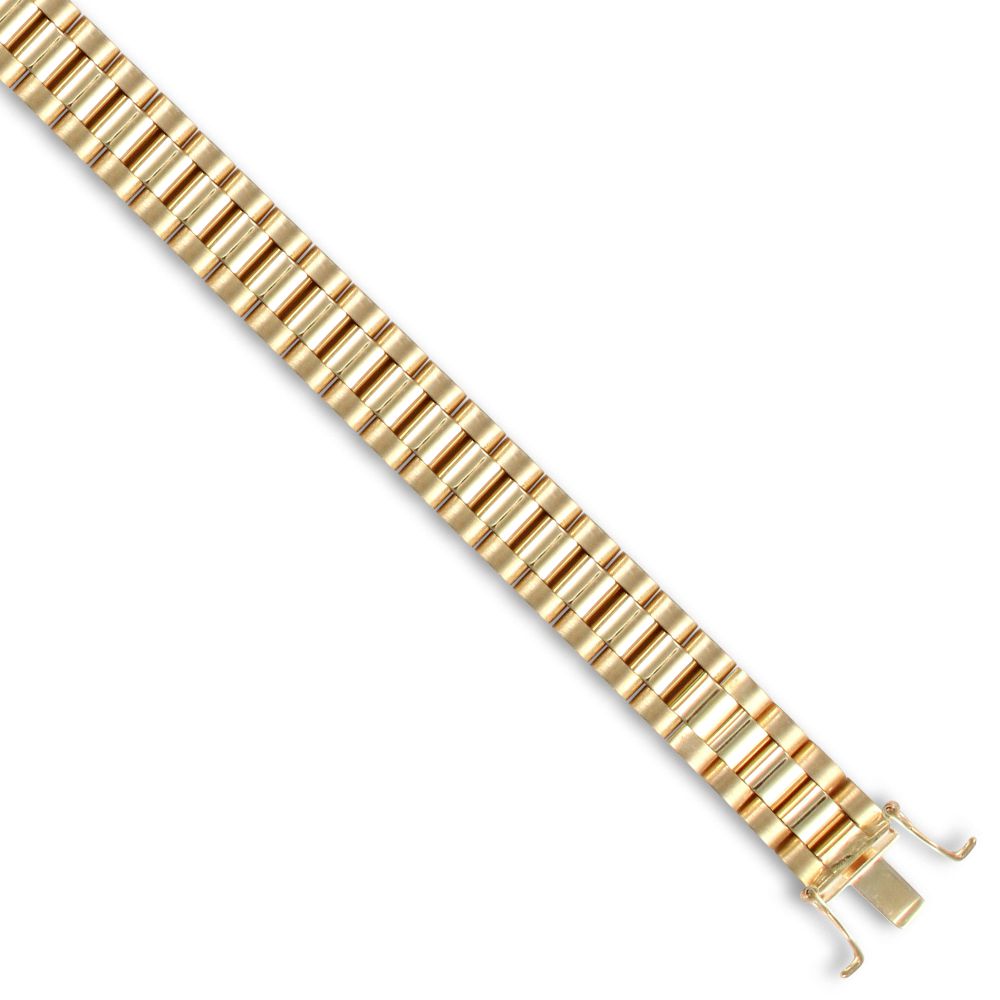 JBB131B- | 9ct Yellow Gold Watch Style 10.0mm Bracelet