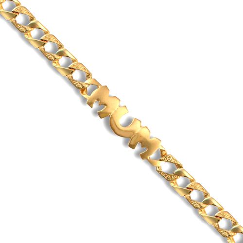 9ct Gold Curb "MUM" Bracelet