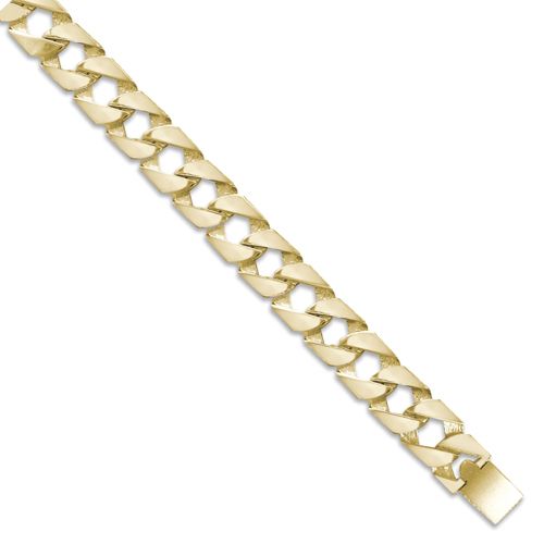 9ct Gold Heavy Polished Cast Curb Chain