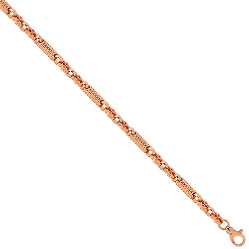 9ct Rose Gold Stars & Bars Necklace