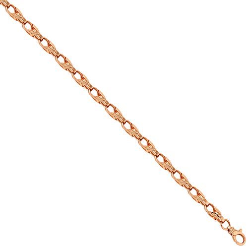 9ct Rose Gold Tulip Chain