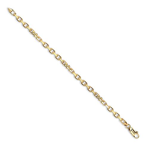 9ct Yellow Solid Cable and Spindle Necklace| Bracelet