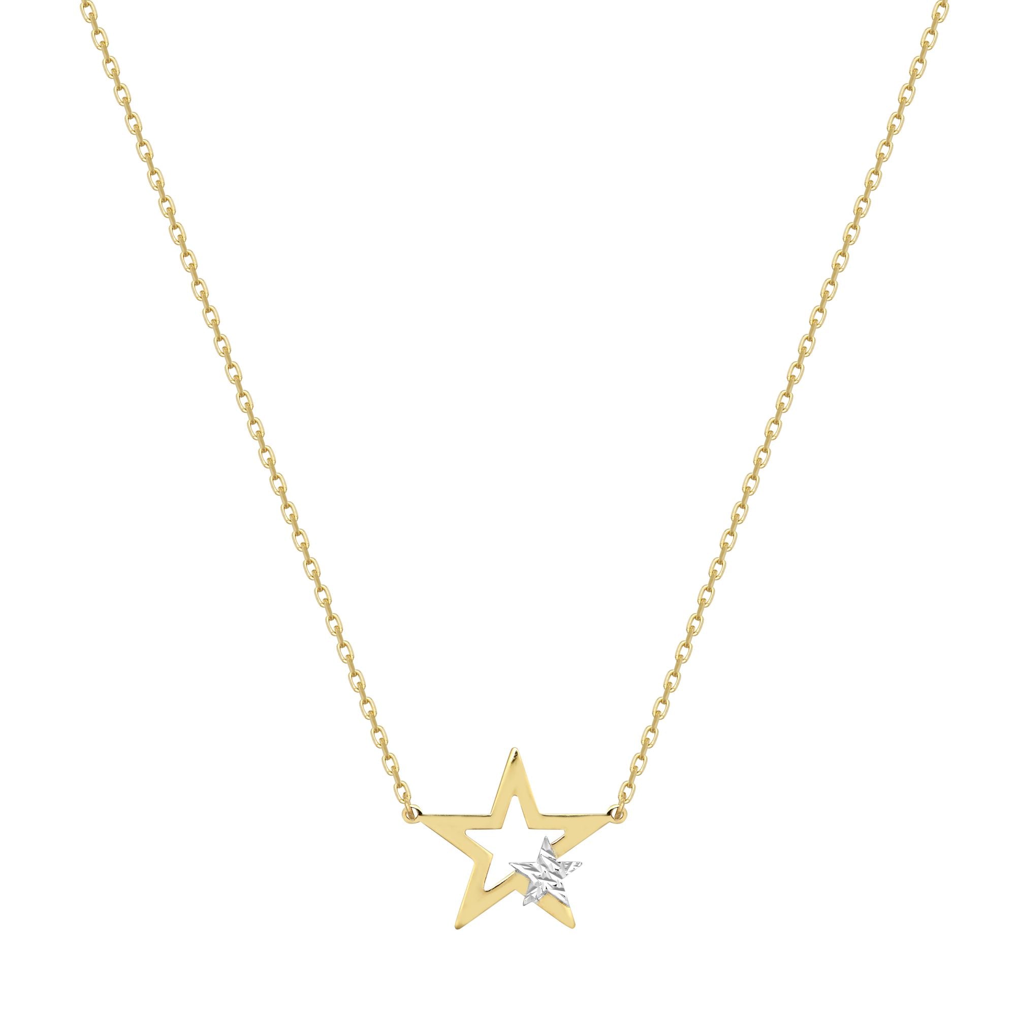 9ct Gold Star Necklace