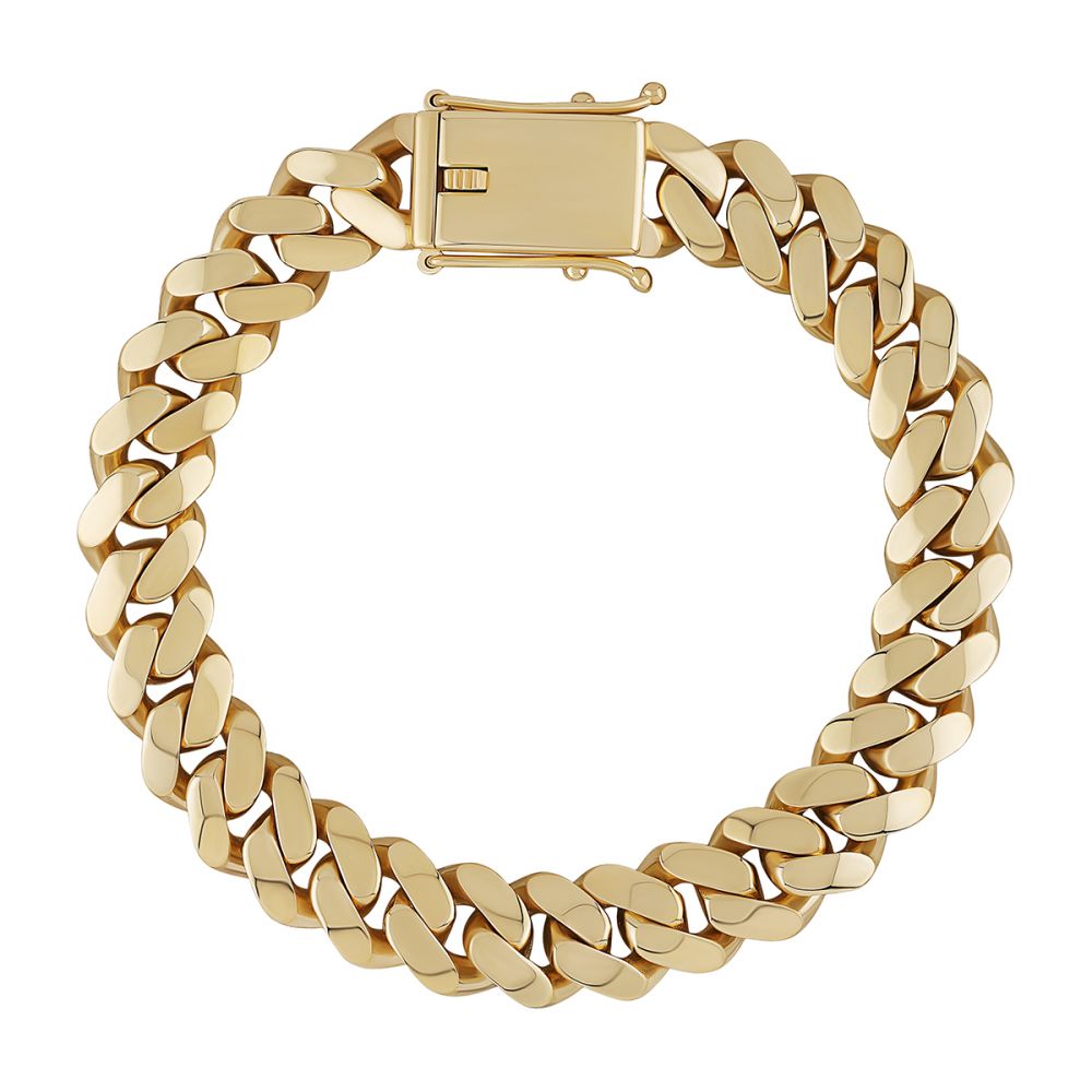 JBB456-8.5 | JN Jewellery 9ct Yellow Gold Cuban 12mm Gauge Chain