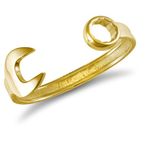 9ct Yellow Spanner Bangle