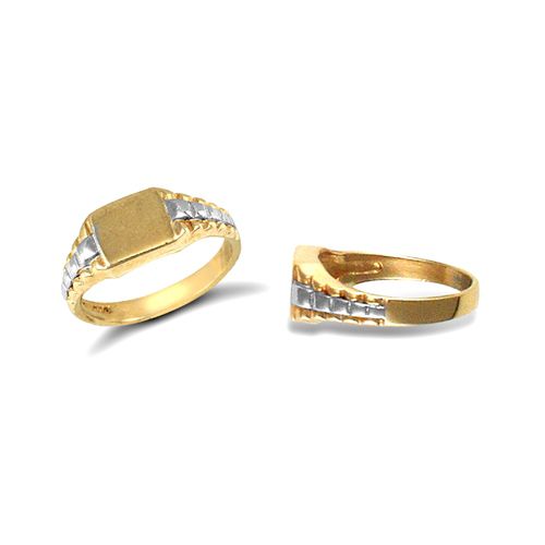 9ct Yellow Gold Children's Signet Ring