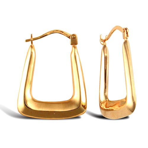 9ct Yellow Gold Creole Earrings