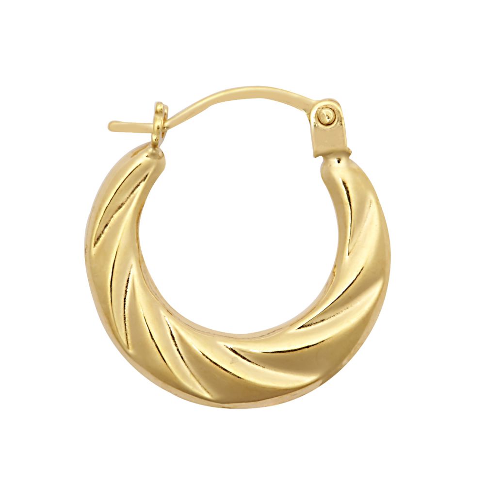9ct Yellow Baby Creole Earring