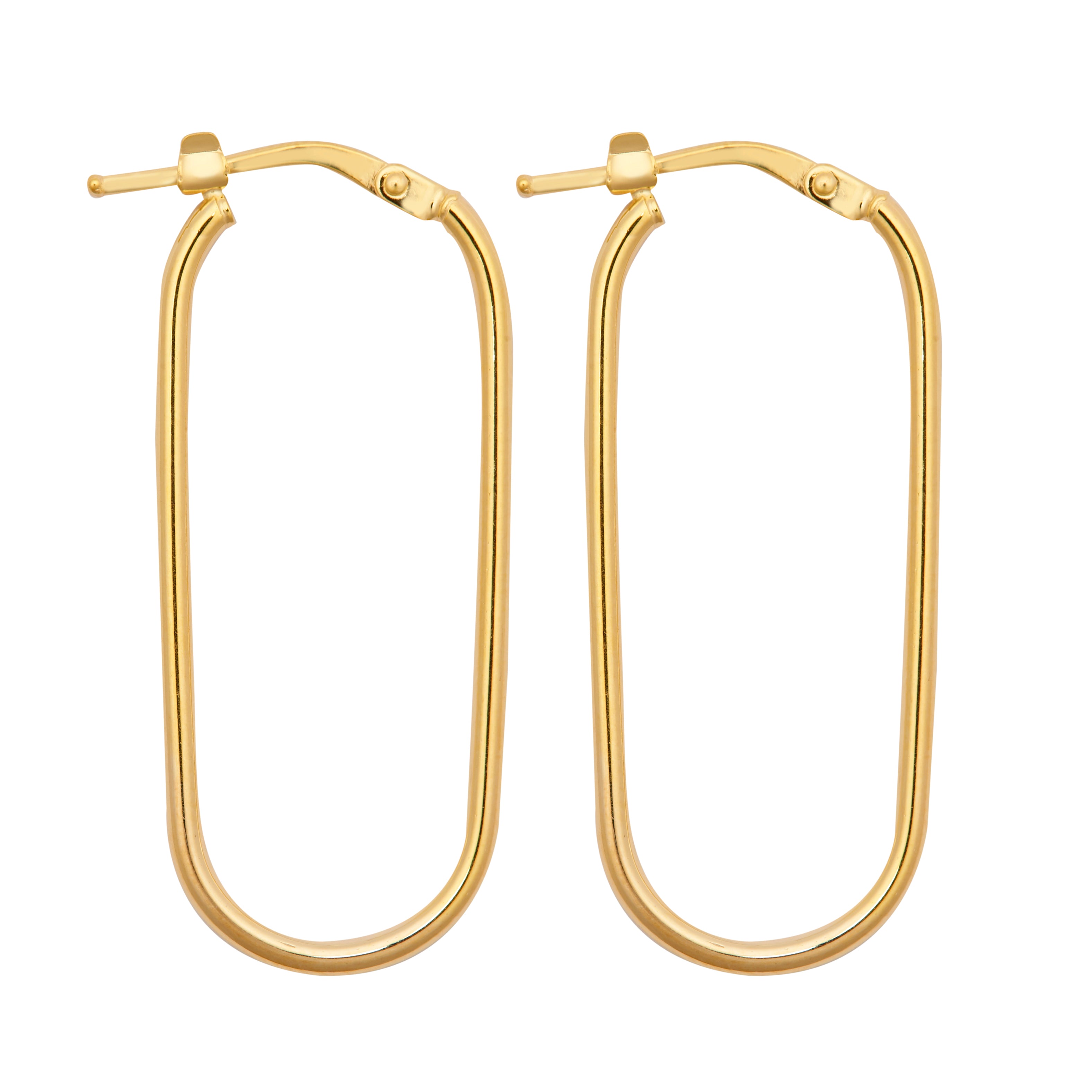 9ct Yellow Shaped Earrings