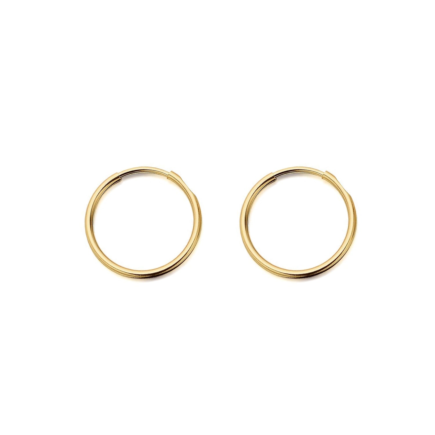 9ct Yellow Gold Hoop Earrings