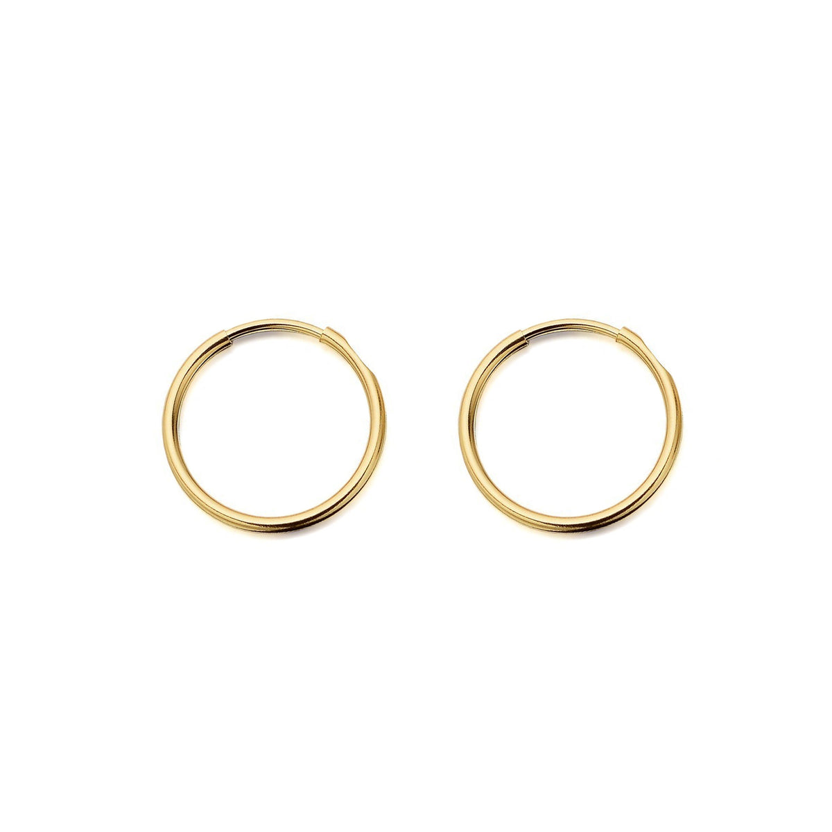 9ct Yellow Gold Hoop Earrings