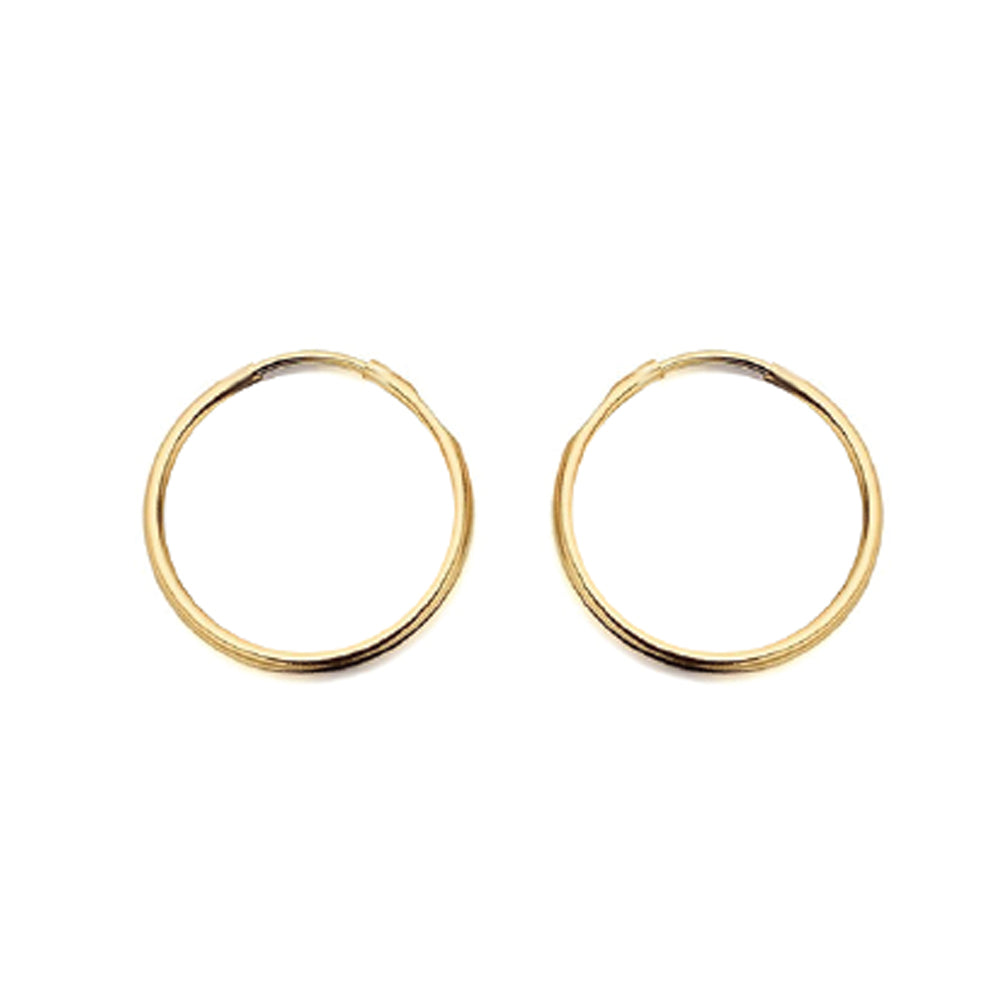 9ct Yellow Gold Hoop Earrings