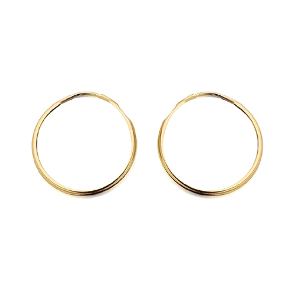 9ct Yellow Gold Hoop Earrings