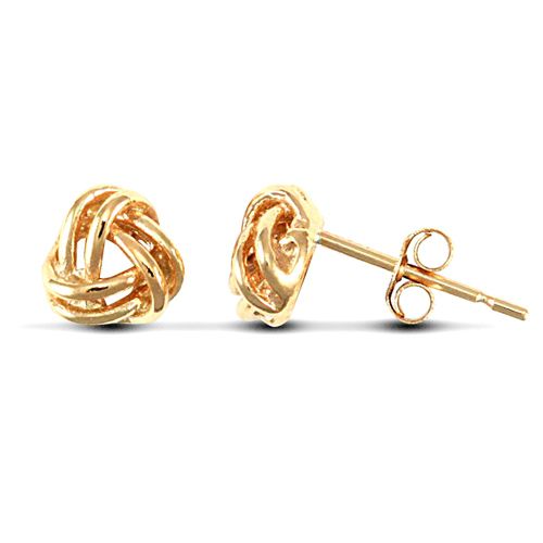 9ct Yellow Gold Knot Studs