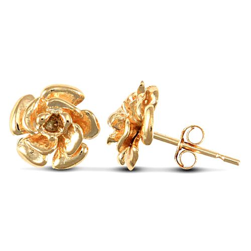 9ct Yellow Gold Flower Studs