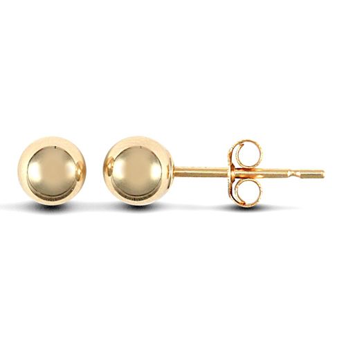 9ct Yellow Gold Ball Studs