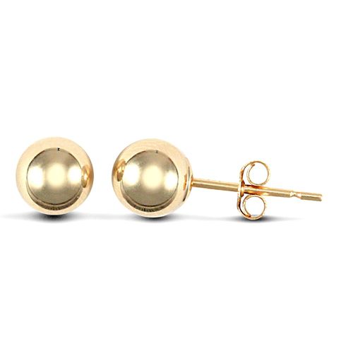 9ct Yellow Gold Ball Studs
