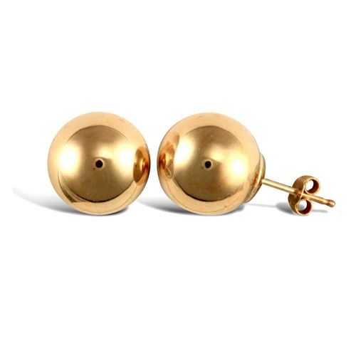 9ct Yellow Gold Ball Stud Earrings