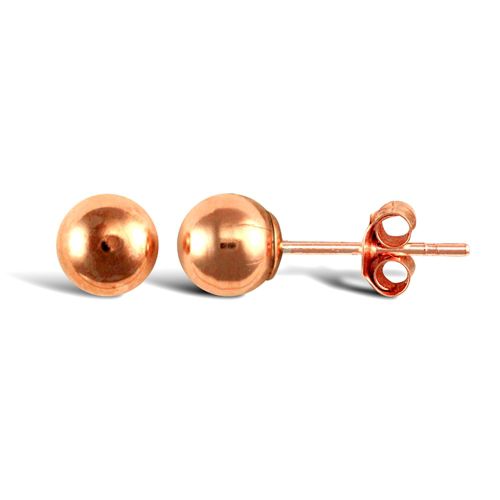 9ct Rose Gold Polished Stud Earrings