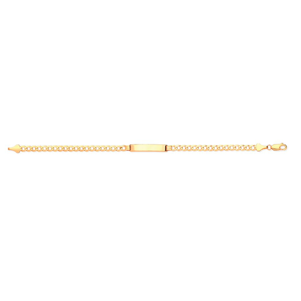 9ct Yellow Gold Curb ID Bracelet
