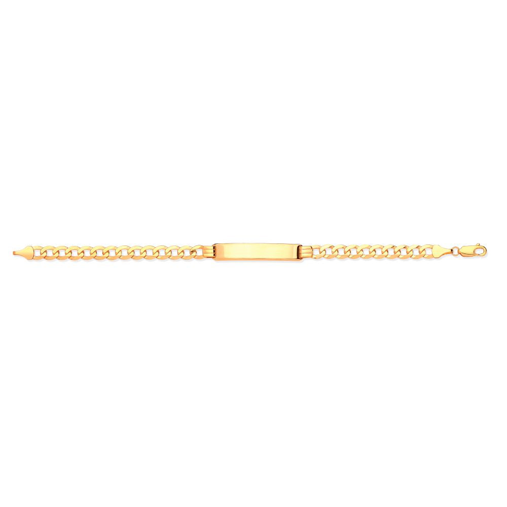 9ct Yellow Gold Curb ID Bracelet