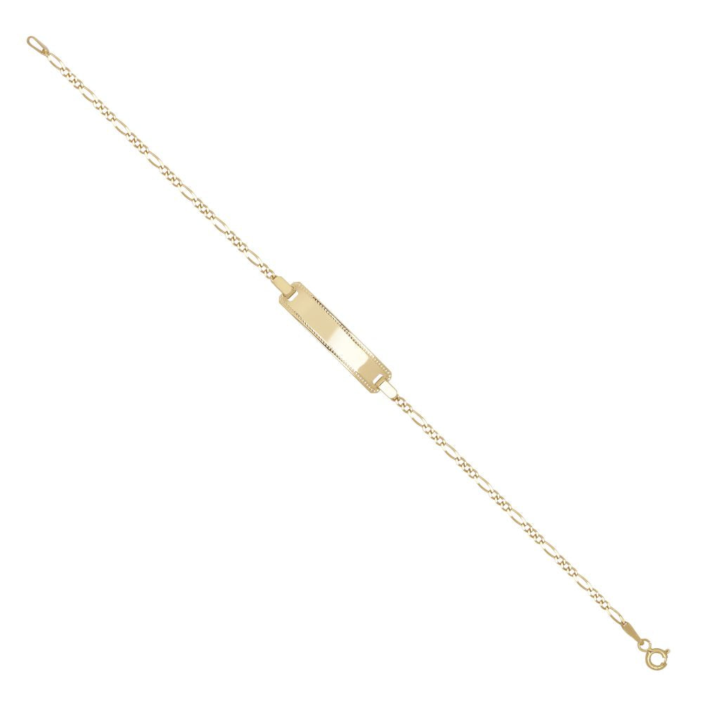 JID040- | 9ct Figaro ID Bracelet