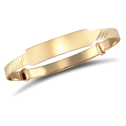 9ct Yellow Gold Childrens / baby Expanding Bangle