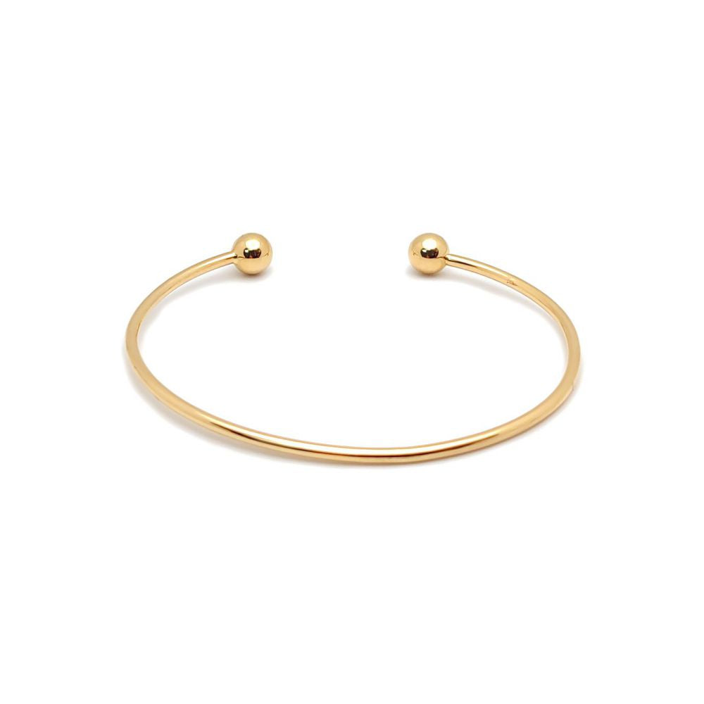 9ct Yellow Gold Childrens / baby Solid Torque Bangle