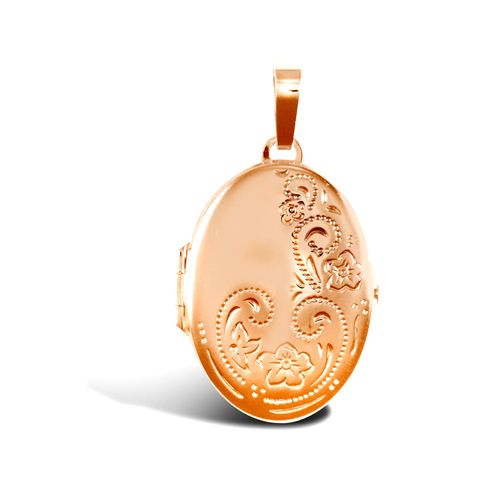 9ct Rose Gold Oval Locket
