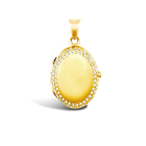 9ct Yellow Gold Oval Locket