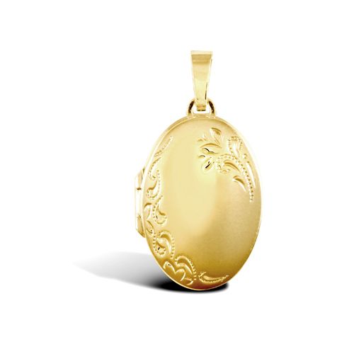 9ct Yellow Gold Oval Locket
