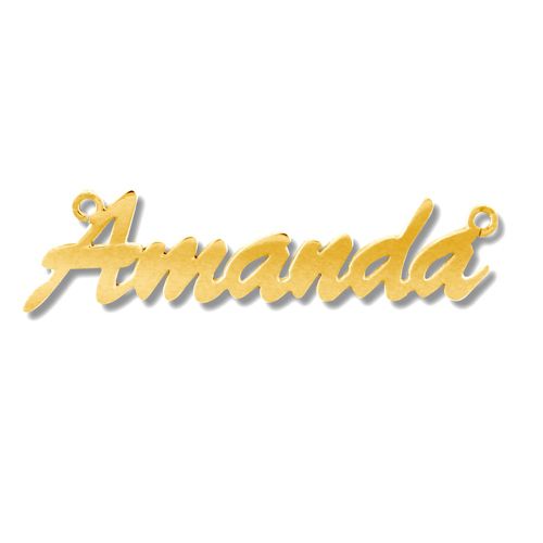 9ct Gold Personalised Nameplate
