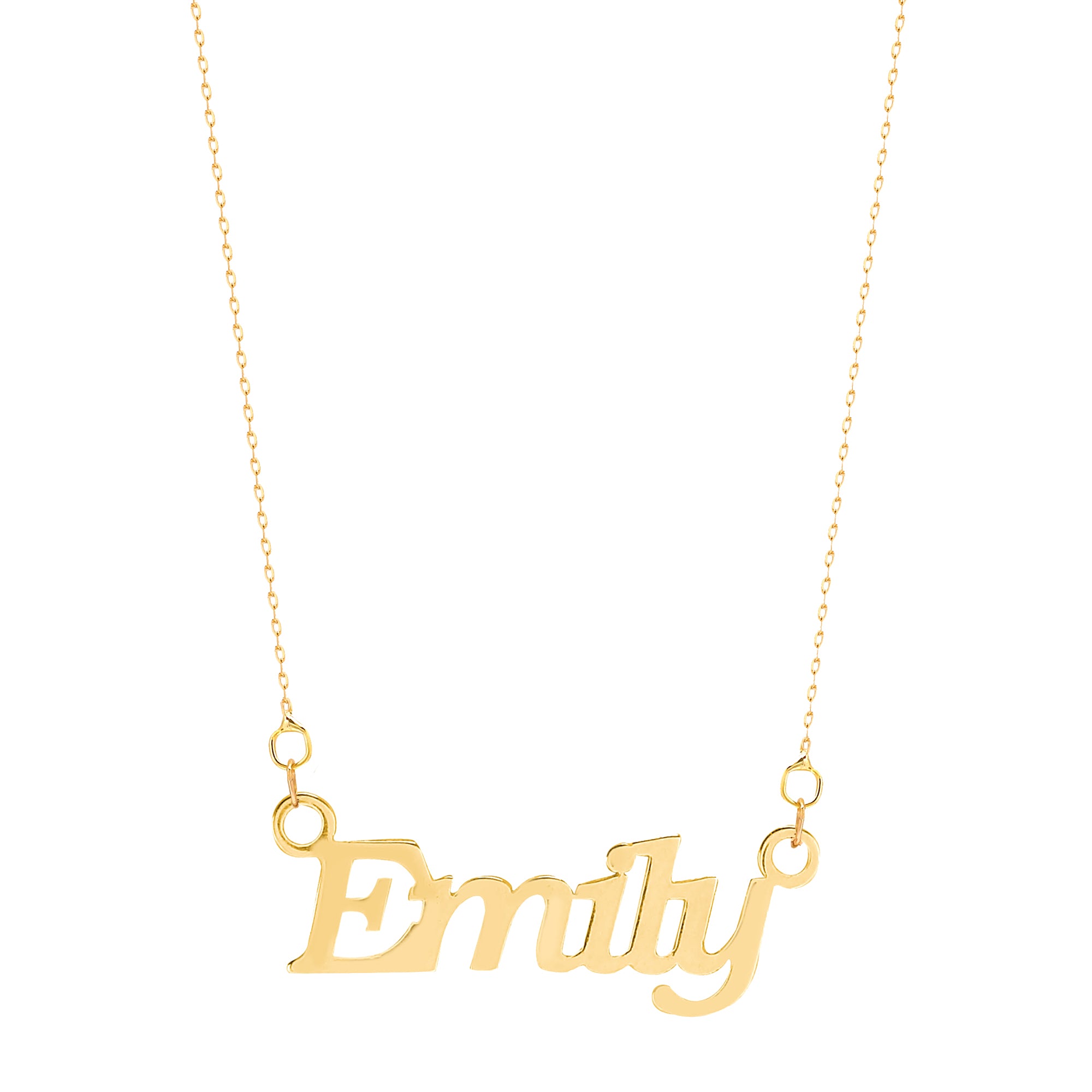 JNP026-Y | 9ct Yellow Gold Personalised Nameplate