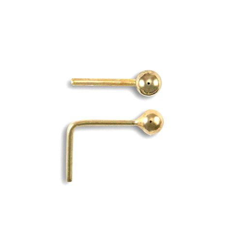 9ct Yellow Gold Nose Stud