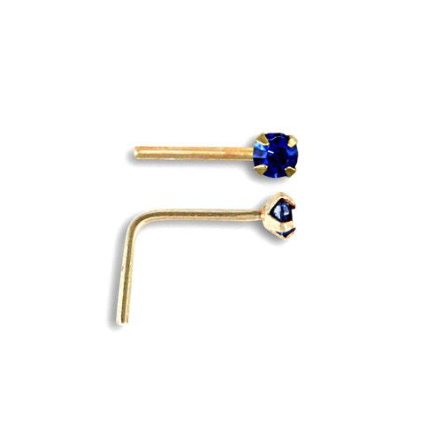 9ct Yellow Gold Nose Stud