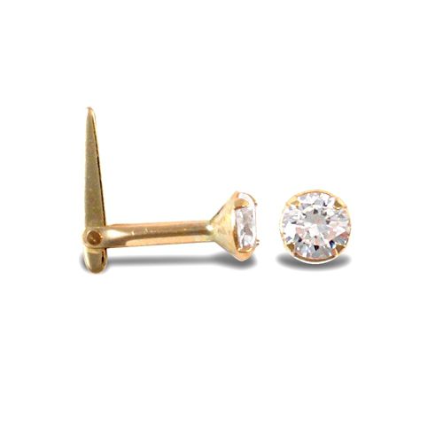 9ct Yellow Gold Nose Stud