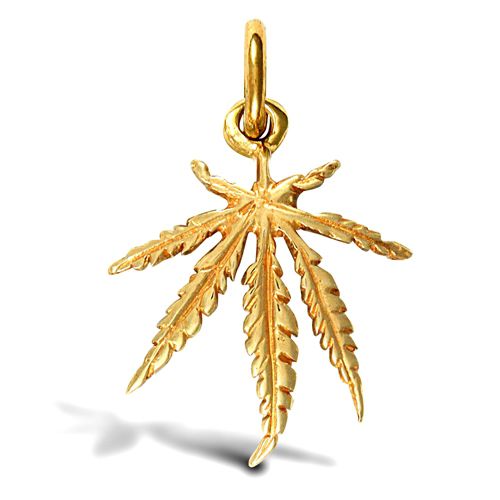 9ct Yellow Gold Leaf Pendant