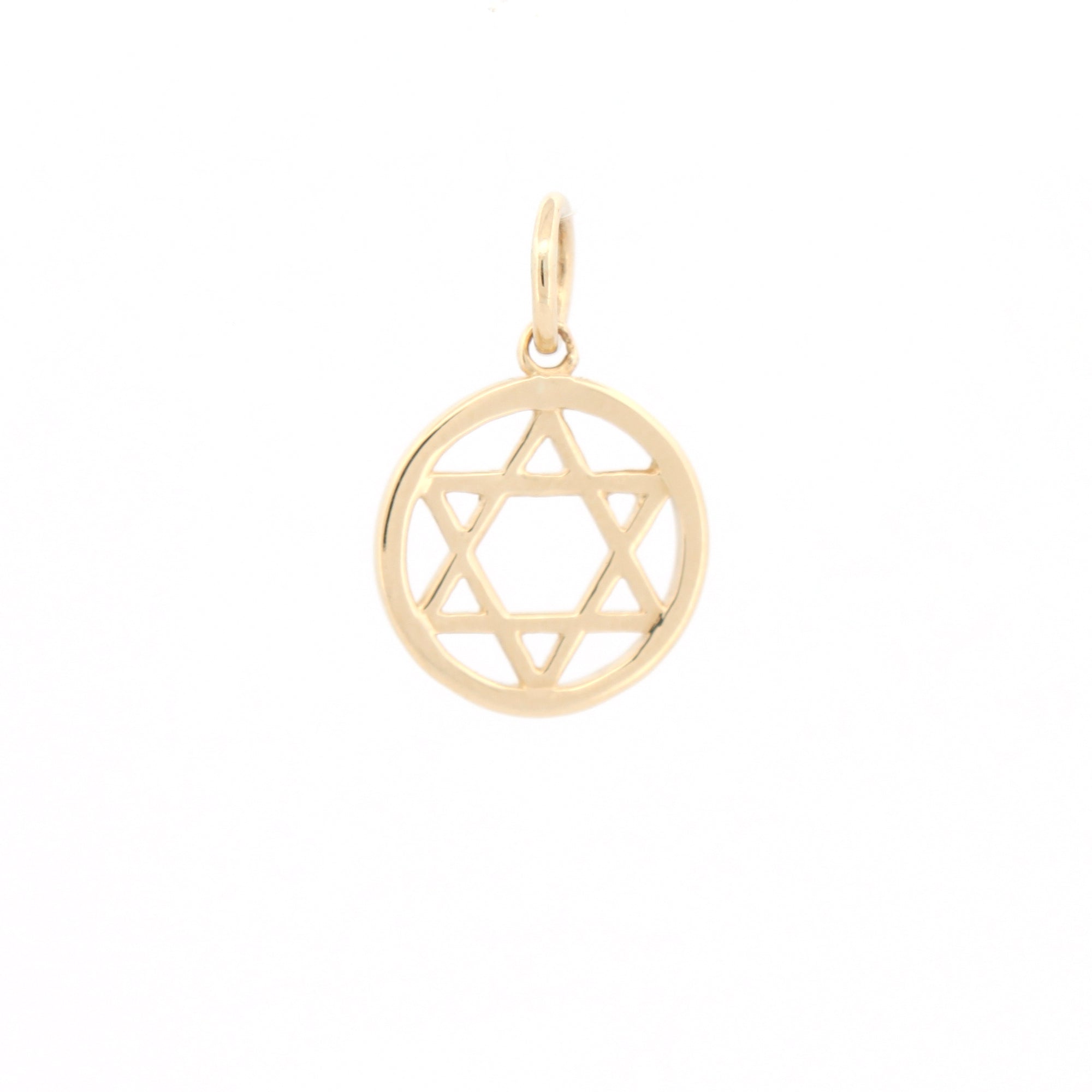 9ct Yellow Gold Star Of David Pendant