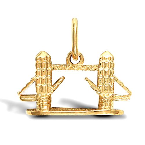 9ct Yellow Gold Tower Bridge Pendant