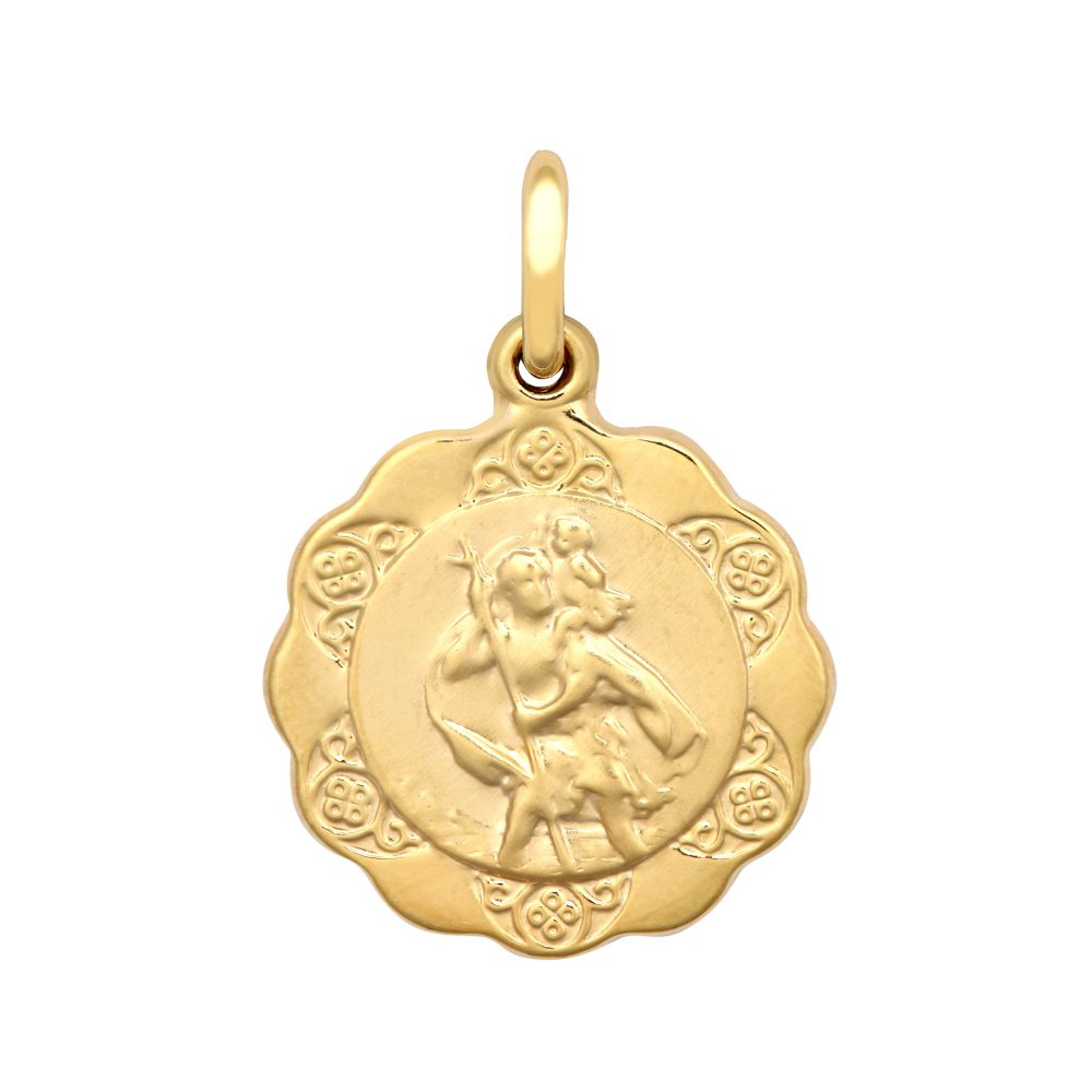 9ct Yellow St Christopher Pendant