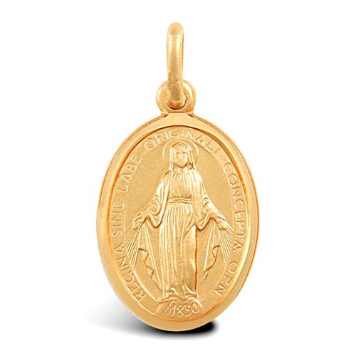 9ct Yellow Gold Miraculous Medallion Pendant